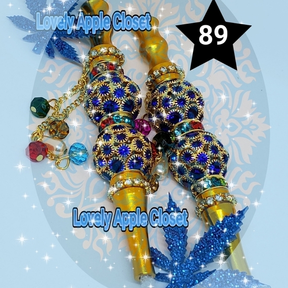 Bling Blunt Holder - Blue Dot - Picture 1 of 1